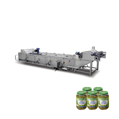 Pasteuriseur/Tunnel de la machine pour la pasteurisation Temps de 6 à 50 min de boîtes de la classe des conserves de cornichons