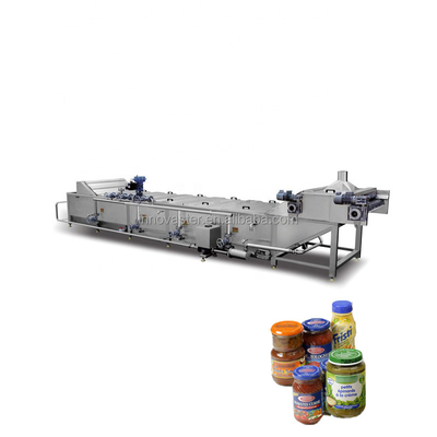 Pasteuriseur/Tunnel de la machine pour la pasteurisation Temps de 6 à 50 min de boîtes de la classe des conserves de cornichons