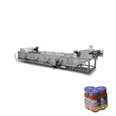 Pasteuriseur/Tunnel de la machine pour la pasteurisation Temps de 6 à 50 min de boîtes de la classe des conserves de cornichons