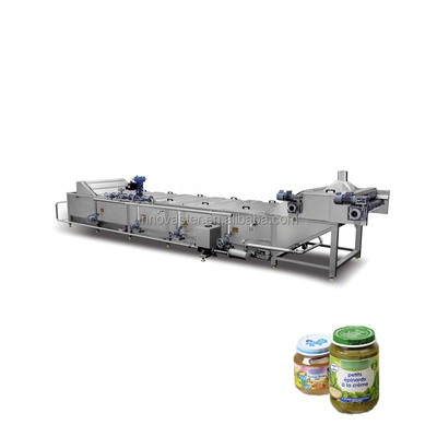 Pasteuriseur/Tunnel de la machine pour la pasteurisation Temps de 6 à 50 min de boîtes de la classe des conserves de cornichons