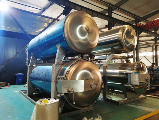 Acier inoxydable 500 kg Retour à l'eau chaude pour la cuisson des aliments en grande quantité