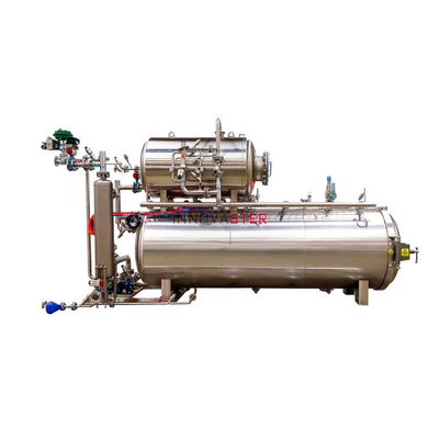 Boutiques de produits alimentaires et de boissons Machines à rétorsion en cascade d'eau Stérilisation par autoclave pour des bocaux et des canettes en verre
