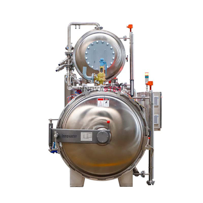 Boutiques de produits alimentaires et de boissons Machines à rétorsion en cascade d'eau Stérilisation par autoclave pour des bocaux et des canettes en verre