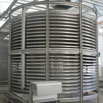 congélateur rapide en spirale pour les équipements de transformation durables de légumes, de viandes et de fruits de mer