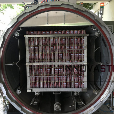 Rétorse rotative automatique d'immersion dans l'eau de 38w pour machine de stérilisation de conserves épaisses