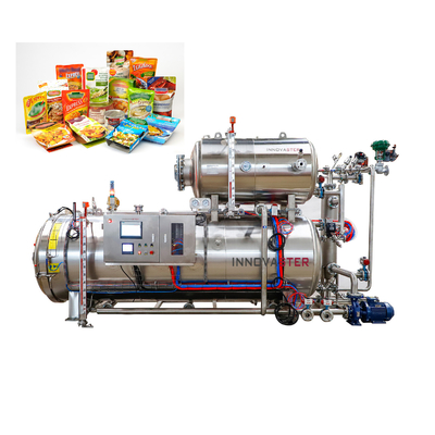 Facile à utiliser machine de rétrécissement à l'eau à la vapeur pour les repas prêts à manger