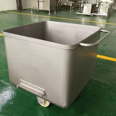 Roue en caoutchouc silencieux en acier inoxydable pour la transformation de la viande