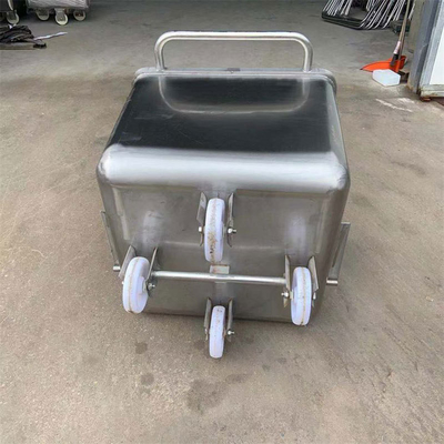 Roue en caoutchouc silencieux en acier inoxydable pour la transformation de la viande