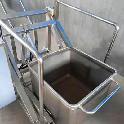 Roue en caoutchouc silencieux en acier inoxydable pour la transformation de la viande