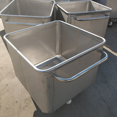 Transporteur en acier inoxydable 304 pour le stockage et le transfert de matières de viande ou de poisson
