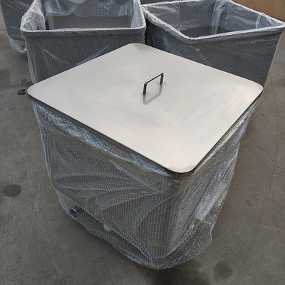 Roue en caoutchouc silencieux 200L en acier inoxydable