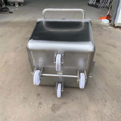 Roue en caoutchouc silencieux 200L en acier inoxydable