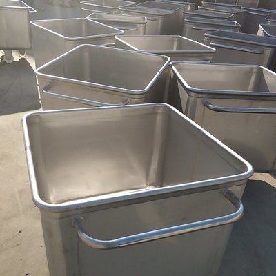 Charrette de viande de poulet et de mouton en acier inoxydable 304 pour le transport de viande durable
