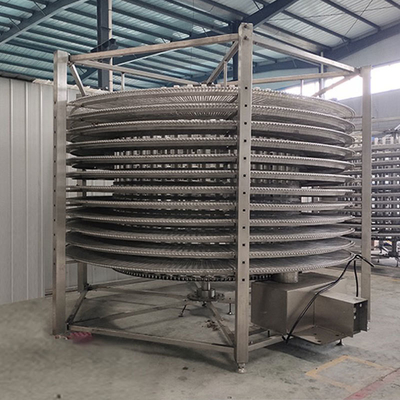 Chocolaterie rapide IQF congélateur en spirale pour poissons industriels crevettes pâtisseries de fruits de mer