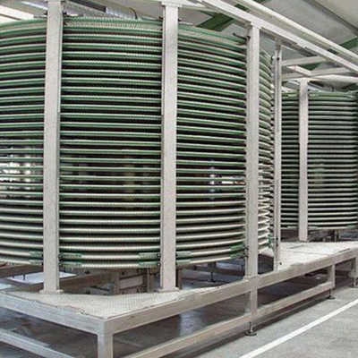 Chocolaterie rapide IQF congélateur en spirale pour poissons industriels crevettes pâtisseries de fruits de mer